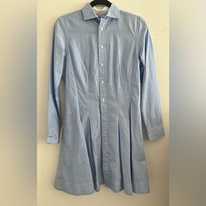Long sleeve button down dress with POCKETS!!